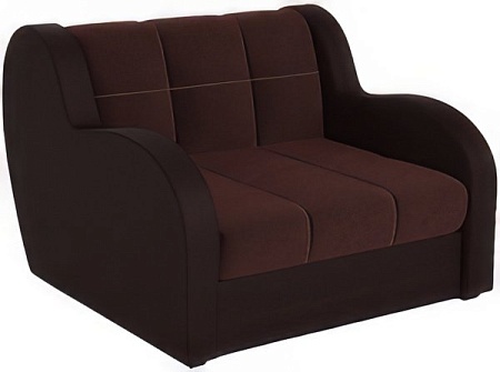 Кресло-кровать Мебель-АРС Аккордеон Барон (микровельвет/экокожа, люкс)