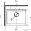 Кухонная мойка GranFest Quadro GF-Q561 (черный)