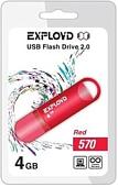 USB Flash Exployd 570 4GB (красный)