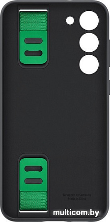 Чехол для телефона Samsung Silicone Grip Case S23+ (черный)