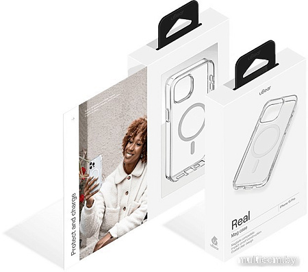 Чехол для телефона uBear Real Mag для iPhone 15 Pro (прозрачный)