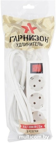 Сетевой фильтр Гарнизон EL-NB-G3-W-3