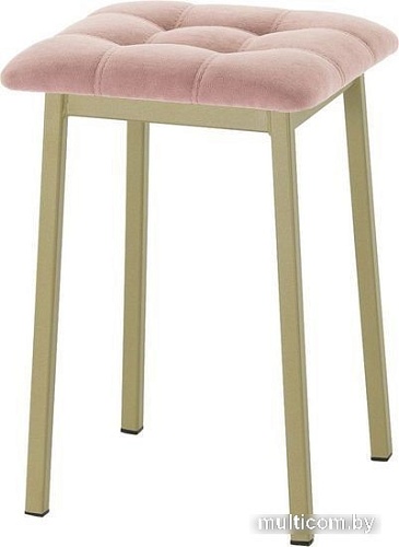 Табурет AMC Comfort 7.7.7 (ткань, розовый/золотой)