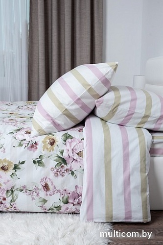 Постельное белье Миланика Вивьен 1.5сп (поплин)
