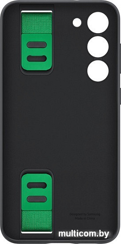 Чехол для телефона Samsung Silicone Grip Case S23+ (черный)