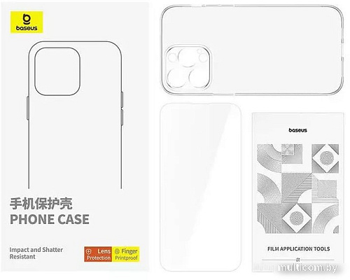 Чехол для телефона Baseus Schott Series для iPhone 15 Pro Max (прозрачный)
