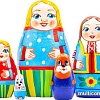 Развивающая игра Брестская Матрешка Русская семья (набор 5 шт)