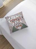 Чехол на подушку JoyArty Пес хипстер sl_14791