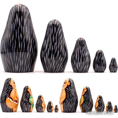 Развивающая игра Брестская Матрешка Ёжик (набор 5 шт)