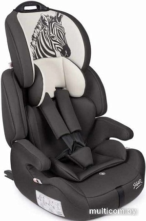 Детское автокресло Siger Стар Isofix (зебра, серый/бежевый )