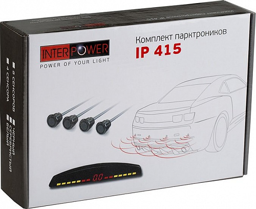 Парковочный радар Interpower IP-415 (серебристый)
