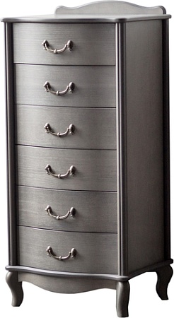 Комод Мебелик Джульетта узкий 6 ящиков (серый ясень)