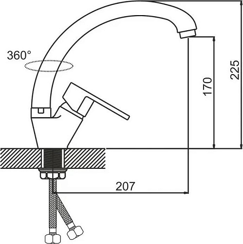 Смеситель Gota Rocio Leone 052410-GOTA