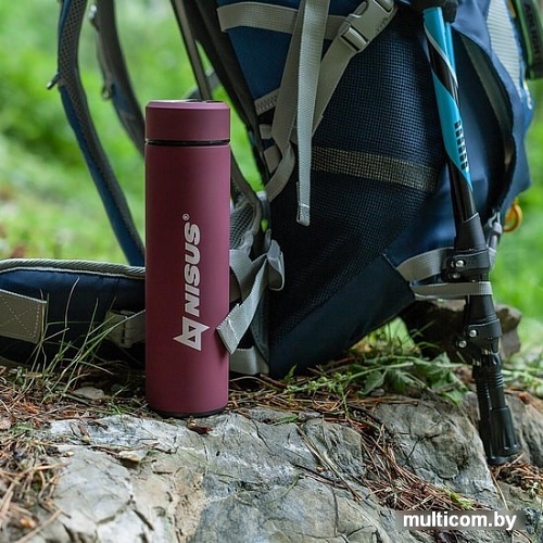 Термос Nisus N.TM-049-R 0.45л (бордовый)