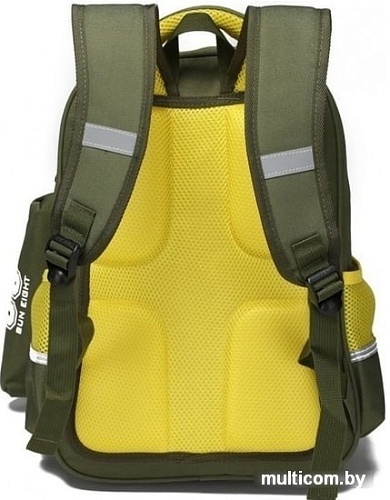 Рюкзак Sun Eight SE-2757 (темно-зеленый/желтый)