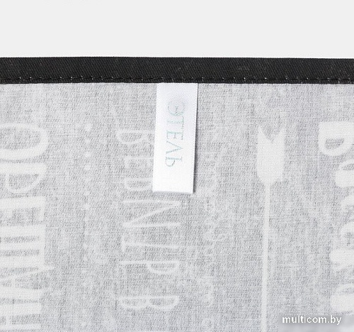 Полотенце Этель Правила дома 4645858 (черный)