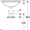 Умывальник Geberit Variform 500.749.01.2