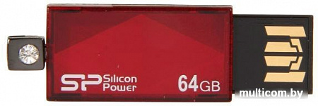 USB Flash Silicon-Power Touch 810 Red 64GB (SP064GBUF2810V1R)