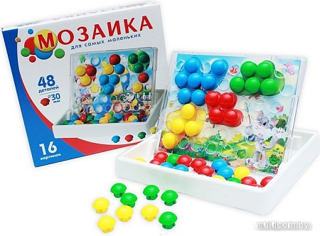 Развивающая игра Рыжий кот Мозаика-чемодан И-7495