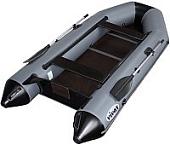 Моторно-гребная лодка Vivax Т330 с полом-книгой (с килем, серый/черный)