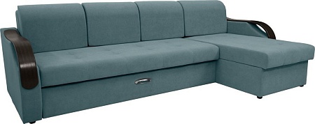 Сириус Лидер-6 с оттоманкой НПБ 300x165 (Eva 20 велюр зеленый)