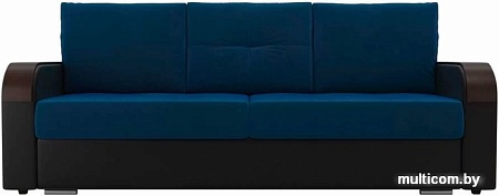 Диван Лига диванов Мейсон 102137 (синий/черный)