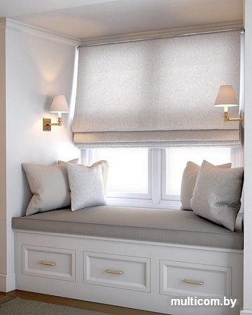 Римская штора Jalux Скандинавский лист 0467/12 110x170 (бежевый)