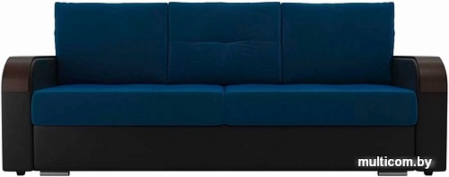 Диван Лига диванов Мейсон 102137 (синий/черный)