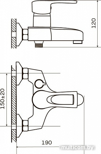Смеситель Zerix FAD 135 ZX0197