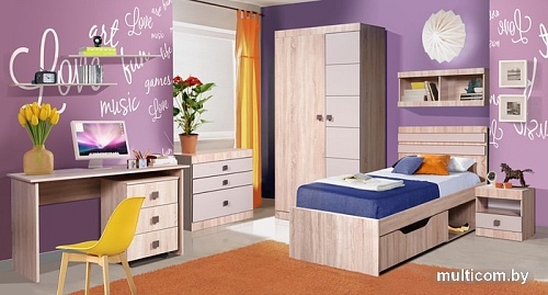 Тумба КМК Мебель 3Я Лондон 0467.4 (дуб сонома)