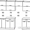 Кухня Интерлиния Мила Gloss 60-26 (бордовый/черный)