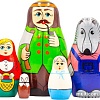 Развивающая игра Брестская Матрешка Красная Шапочка (набор 5 шт)