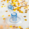 Надувной плот Intex Transparent Glitter Tubes 56274 (золотой)
