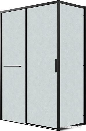 Душевой уголок Grossman Style 130x90x195 120.K33.05.1390.21.02 (черный матовый/стекло шиншилла)