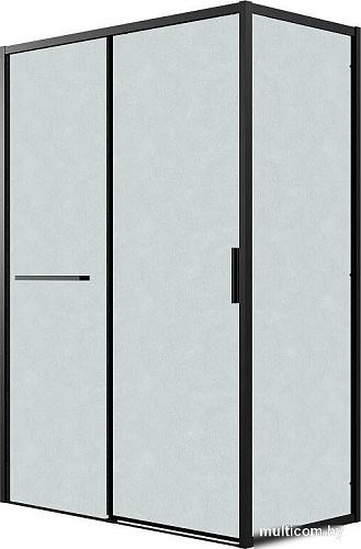 Душевой уголок Grossman Style 130x90x195 120.K33.05.1390.21.02 (черный матовый/стекло шиншилла)