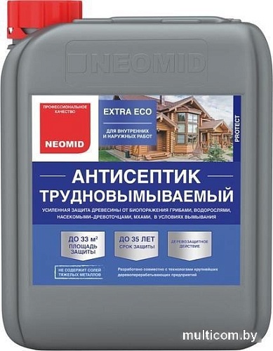 Антисептик Neomid Extra Eco Трудновымываемый 5 кг