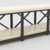 Тумба Hype Mebel Флорида 150x40 (черный-древесина белая)