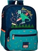 Школьный рюкзак Enso Dino artist 9542421 (темно-синий/зеленый)