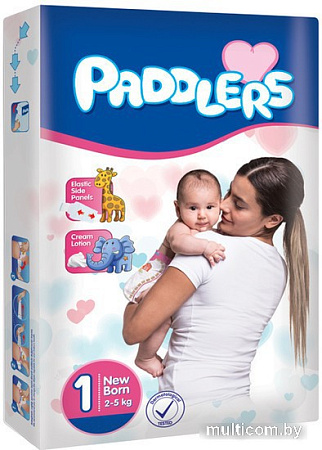 Подгузники Paddlers Newborn 2-5 кг (48 шт)