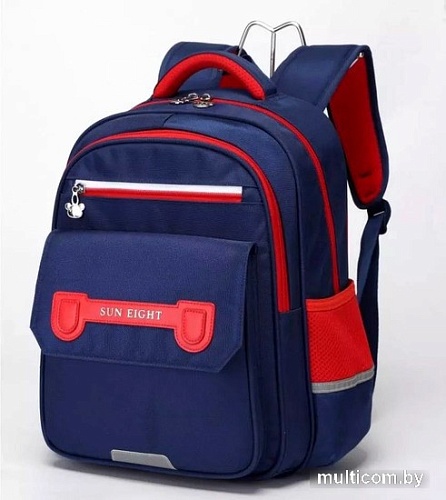 Школьный рюкзак Sun Eight SE-90058 (темно-синий/красный)