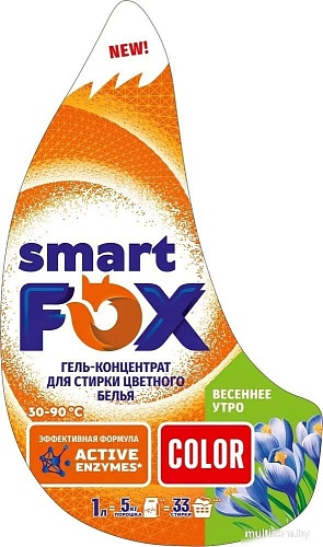 Гель для стирки Smart FOX Color Весеннее утро 190004 (1 л)
