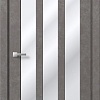 Межкомнатная дверь MDF-Techno Dominika Loft 403 40x200 (бетон серый/лакобель белый)