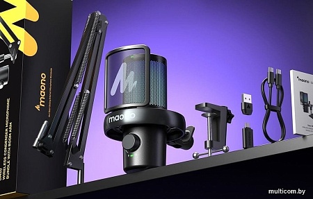 Проводной микрофон Maono DM40 Pro S (черный)