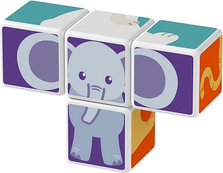 Развивающая игра Geomag Магнитные кубики зверята GM132