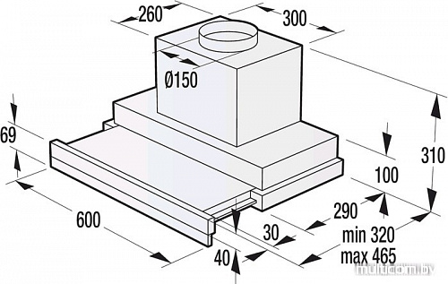 Кухонная вытяжка Gorenje BHP643ORAB