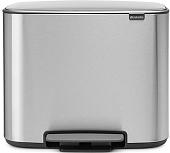 Brabantia Bo Pedal Bin 3 x 11л (стальной матовый)