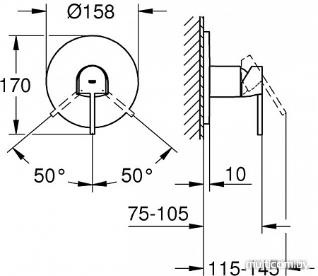 Смеситель Grohe Plus 24059003