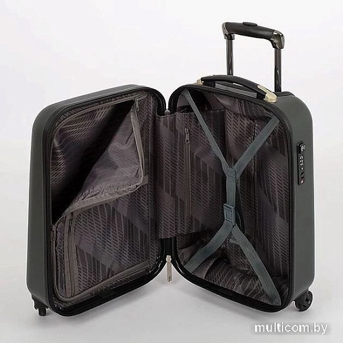 Чемодан-спиннер Francesco Molinary 336-8045/3-20DKH (хаки)