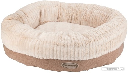Лежак Scruffs Ellen круглый 75 см (бежевый)