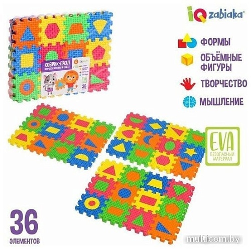 Коврик-пазл Zabiaka Формы и цвета 5306431